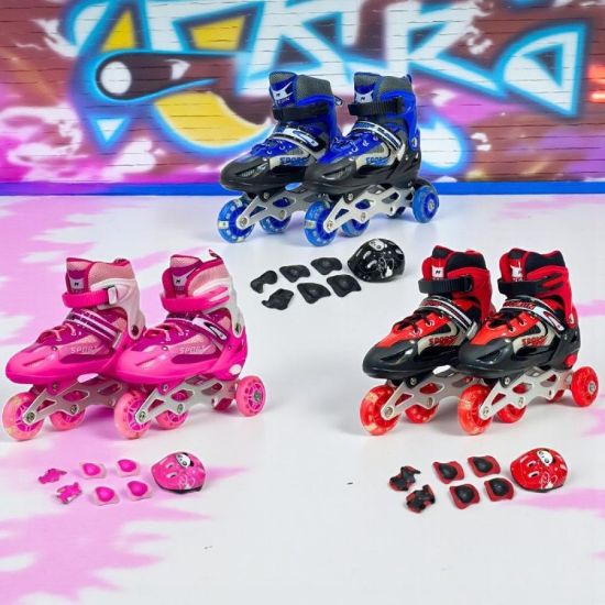 صورة سكيت أربع كفر مع أدوات السلامة